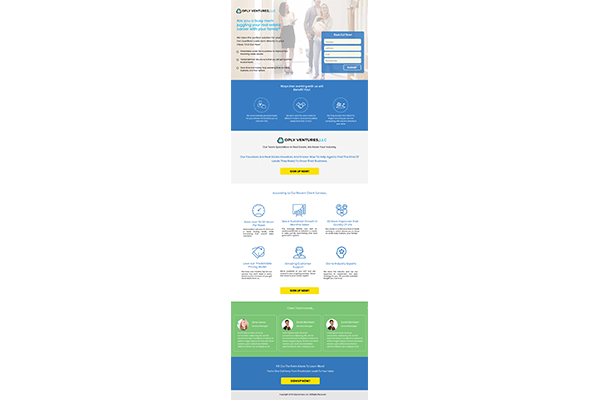 Oply Real Estate Landing Page