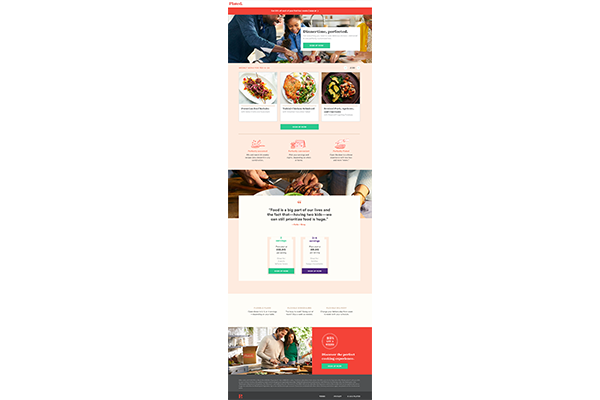 Plated Summer Campaign Landing Page