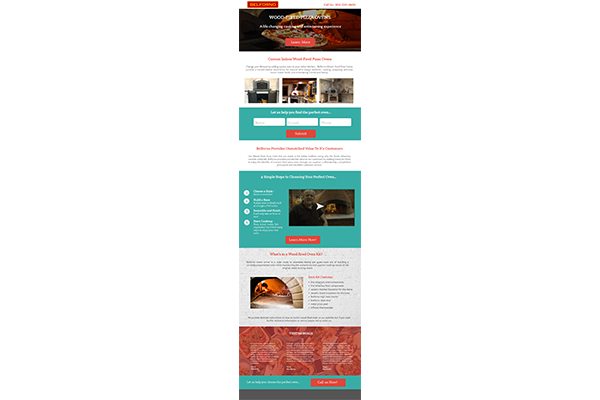 Belforno Oven Landing Page